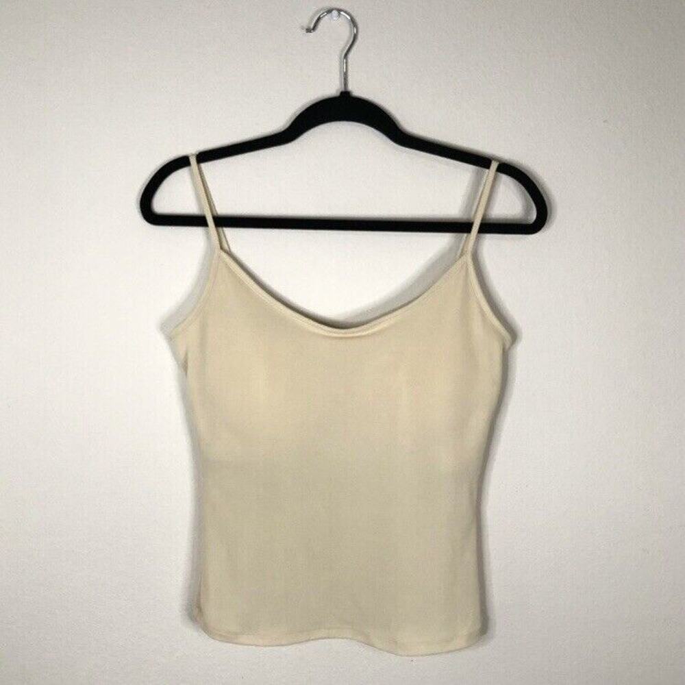 NWT (flawed) Kay Celine Miss Jacksons Tulsa Size Large Nude Tank Top w Inner Bra